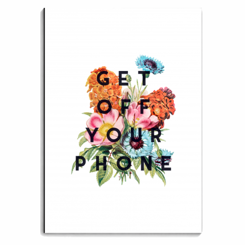 Get Off Your Phone - personalised A4, A5, A6 notebook by The 13 Prints