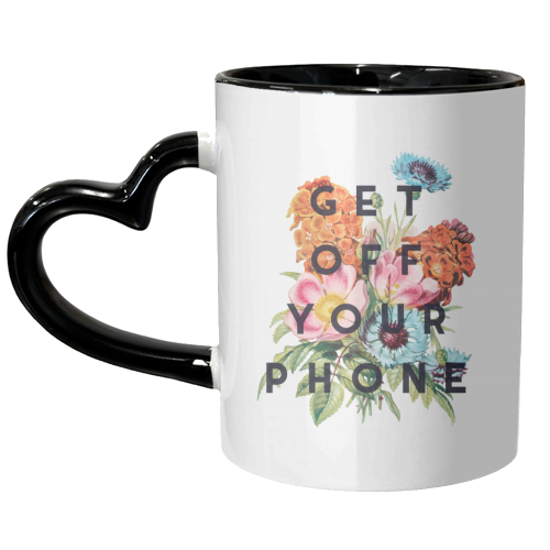 Get Off Your Phone - unique mug by The 13 Prints