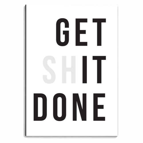 Get (sh)it Done - personalised A4, A5, A6 notebook by The Native State