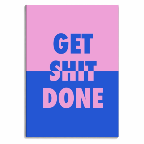 Get shit done split - personalised A4, A5, A6 notebook by The Girl Next Draw