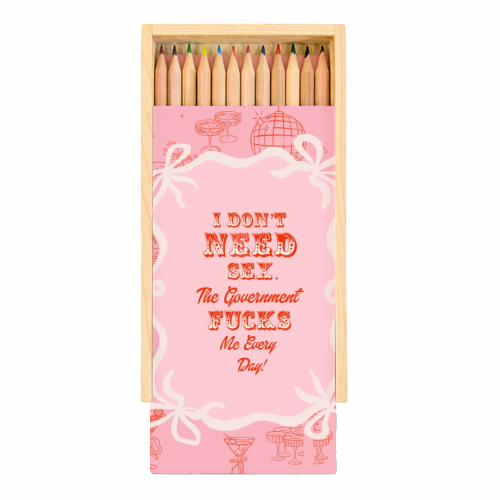 GETTING F****D! - Coloured Pencils with Box by Wallace Elizabeth