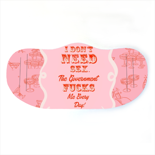 GETTING F****D! - face cover mask by Wallace Elizabeth