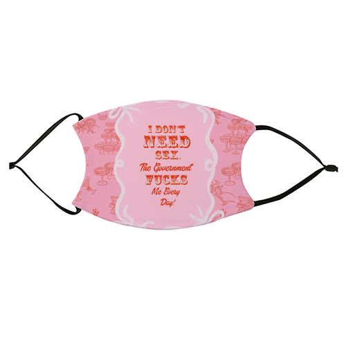 GETTING F****D! - face cover mask by Wallace Elizabeth