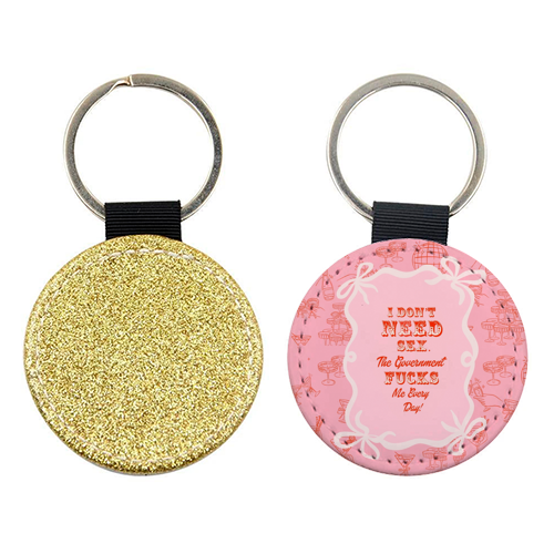 GETTING F****D! - keyring by Wallace Elizabeth