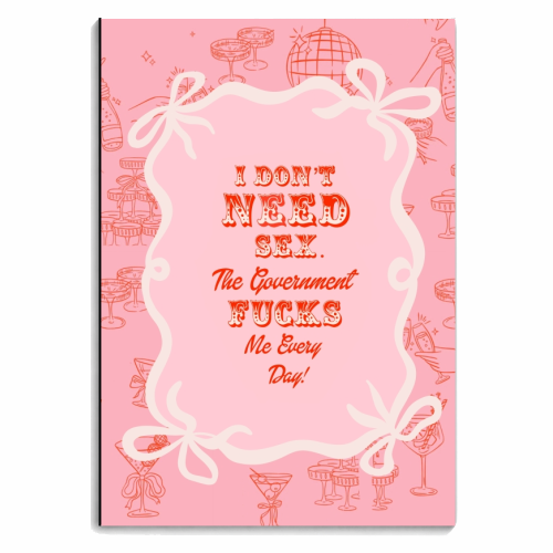 GETTING F****D! - personalised A4, A5, A6 notebook by Wallace Elizabeth