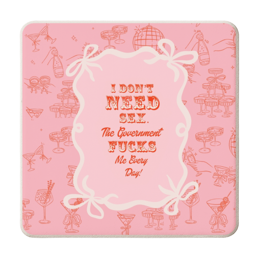 GETTING F****D! - personalised beer coaster by Wallace Elizabeth