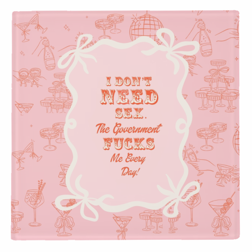 GETTING F****D! - personalised beer coaster by Wallace Elizabeth