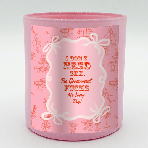 GETTING F****D! - scented candle by Wallace Elizabeth