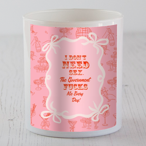 GETTING F****D! - scented candle by Wallace Elizabeth