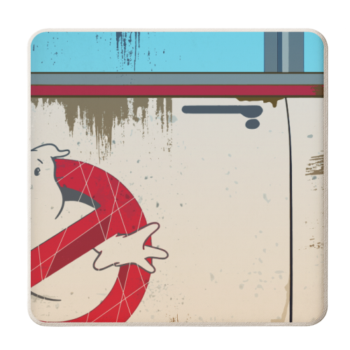 Ghostbusters Ecto-1 Afterlife - personalised beer coaster by Danny Welch