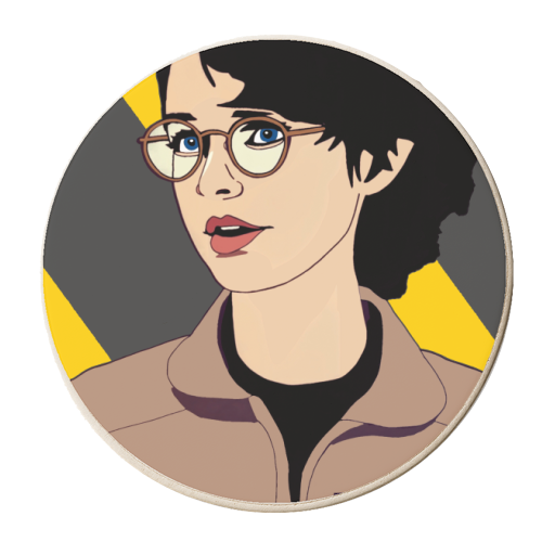 Ghostbusters Phoebe - personalised beer coaster by Danny Welch