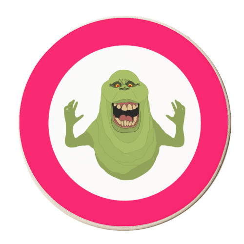 Ghostbusters Slimer - personalised beer coaster by Danny Welch