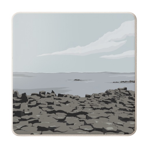 Giants Causeway Belfast - personalised beer coaster by Blythe Hawkins
