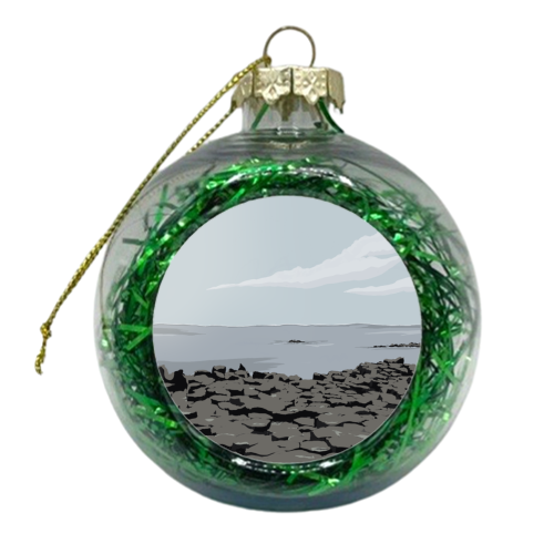 Giants Causeway Belfast - xmas bauble by Blythe Hawkins