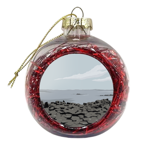 Giants Causeway Belfast - xmas bauble by Blythe Hawkins