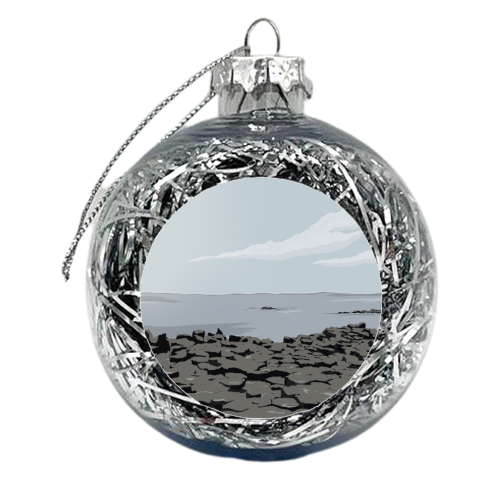 Giants Causeway Belfast - xmas bauble by Blythe Hawkins
