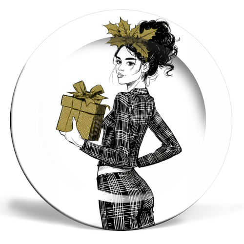 Gift for you - ceramic dinner plate by DejaReve