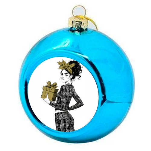 Gift for you - colourful christmas bauble by DejaReve