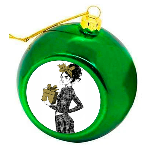 Gift for you - colourful christmas bauble by DejaReve