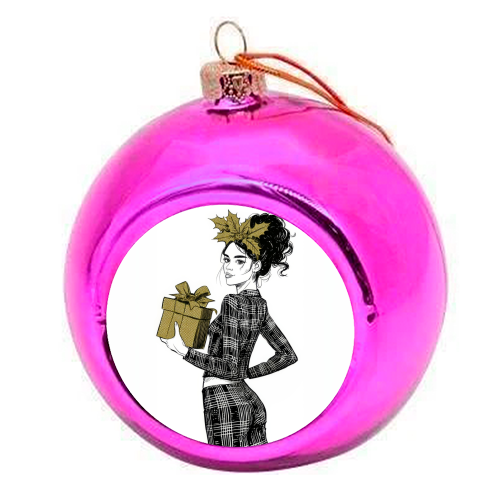 Gift for you - colourful christmas bauble by DejaReve