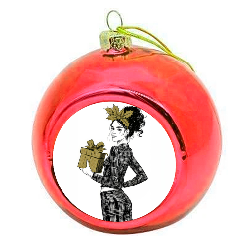 Gift for you - colourful christmas bauble by DejaReve