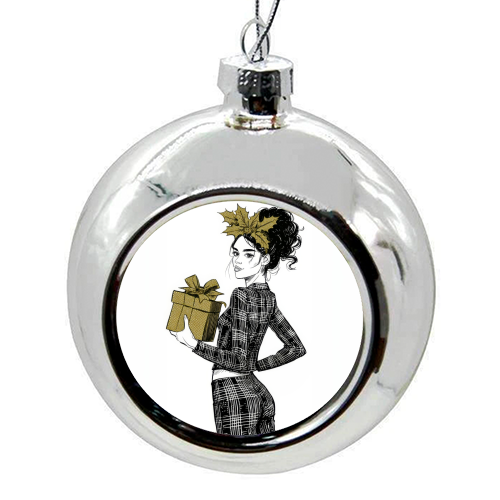 Gift for you - colourful christmas bauble by DejaReve