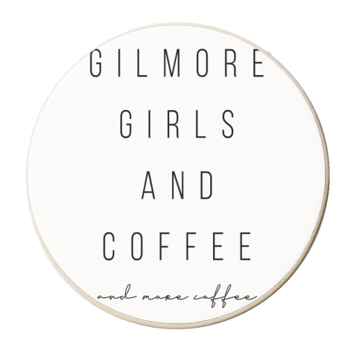 Gilmore Girls and Coffee and More Coffee - personalised beer coaster by Toni Scott
