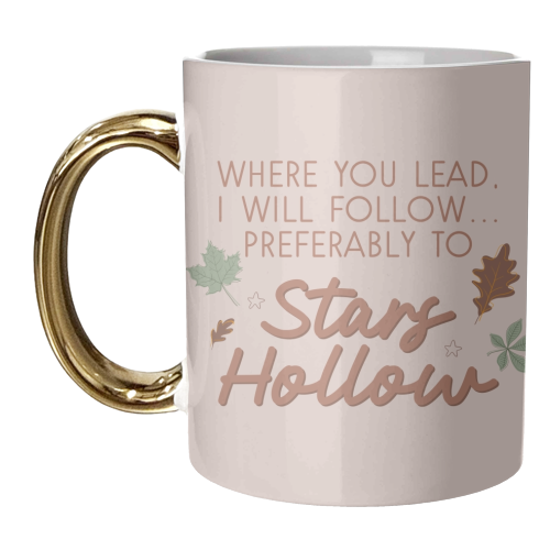 Gilmore girls stars hollow fall print - unique mug by The Girl Next Draw