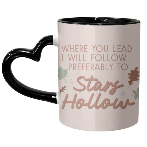 Gilmore girls stars hollow fall print - unique mug by The Girl Next Draw