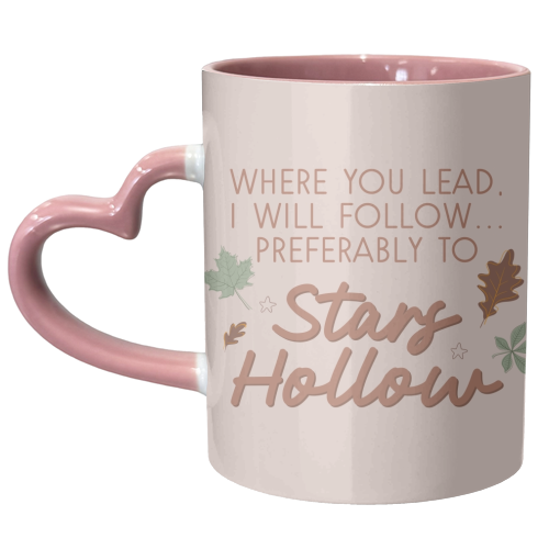 Gilmore girls stars hollow fall print - unique mug by The Girl Next Draw