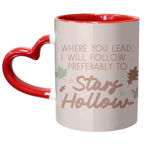 Gilmore girls stars hollow fall print - unique mug by The Girl Next Draw