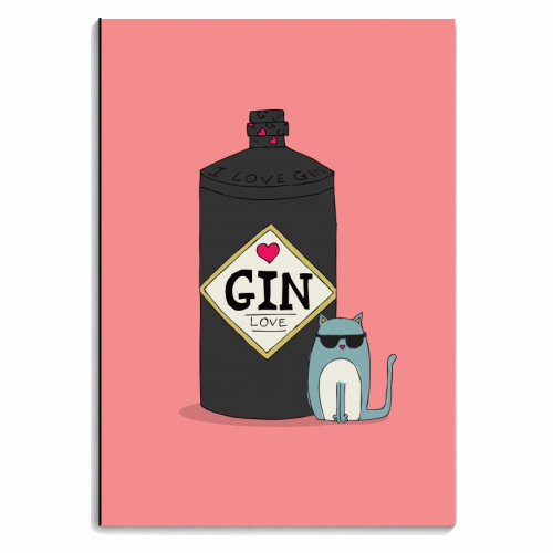 GIN & CAT - personalised A4, A5, A6 notebook by Nichola Cowdery