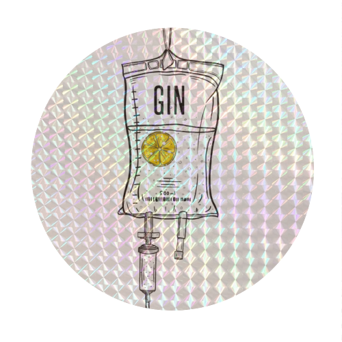 Gin Drip - Circle Sticker by Adam Regester