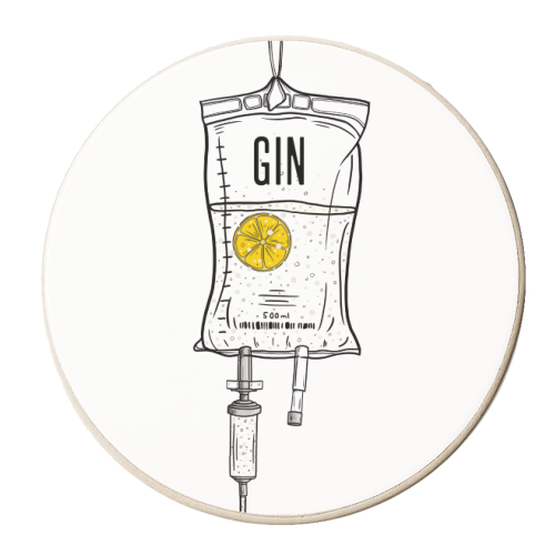 Gin Drip - personalised beer coaster by Adam Regester