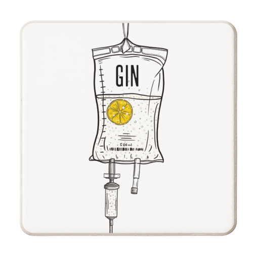 Gin Drip - personalised beer coaster by Adam Regester