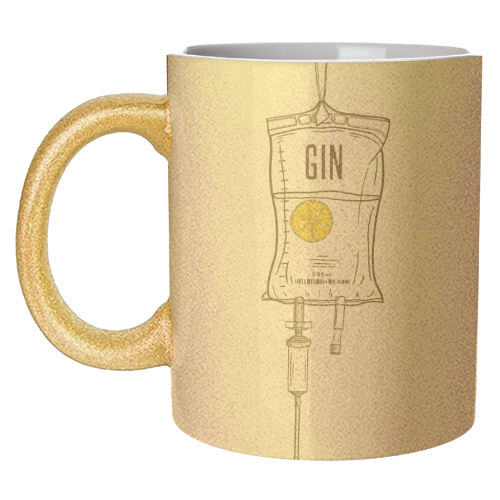 Gin Drip - unique mug by Adam Regester