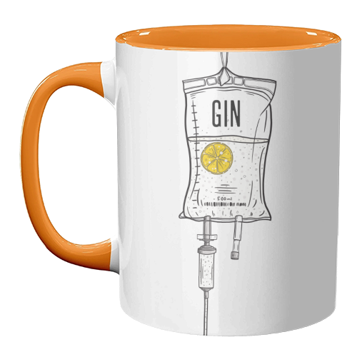 Gin Drip - unique mug by Adam Regester
