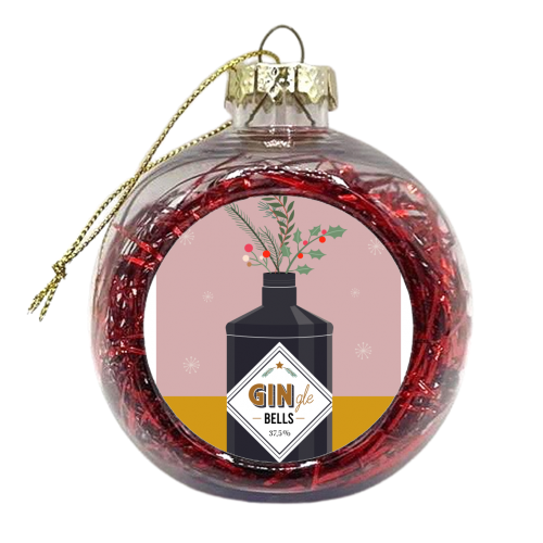 GIN-gle Bells - xmas bauble by Pop’s Prints