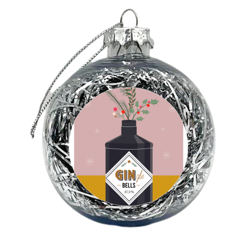 GIN-gle Bells - xmas bauble by Pop’s Prints