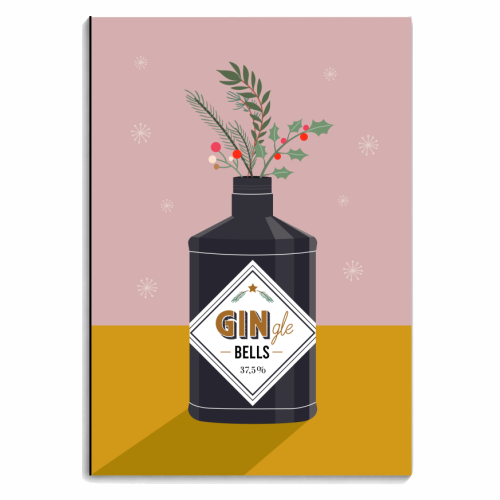 GIN-gle Bells - personalised A4, A5, A6 notebook by Pop’s Prints