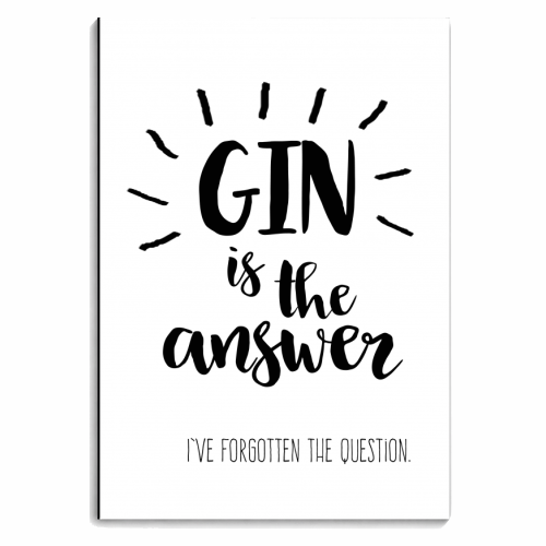 Gin Is The Answer - personalised A4, A5, A6 notebook by Giddy Kipper