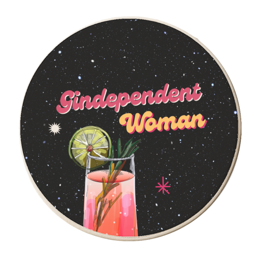 Gindependent Woman - personalised beer coaster by OhMC! Designs