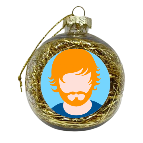 Ginger Ed - xmas bauble by Adam Regester