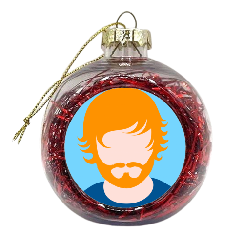 Ginger Ed - xmas bauble by Adam Regester