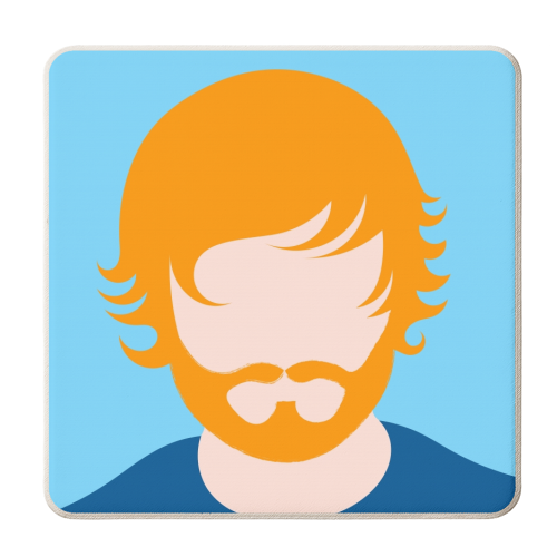 Ginger Ed - personalised beer coaster by Adam Regester
