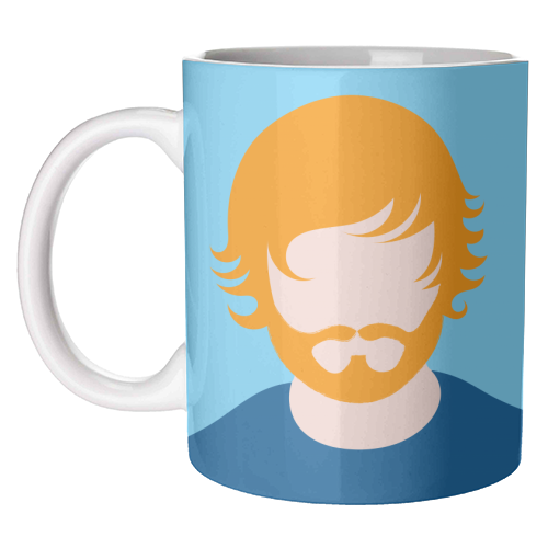 Ginger Ed - unique mug by Adam Regester