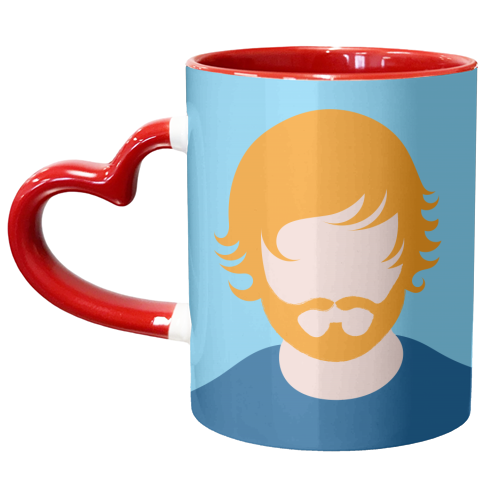 Ginger Ed - unique mug by Adam Regester