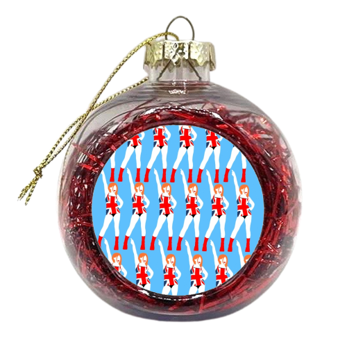 Ginger spice  - xmas bauble by ainsley wilson
