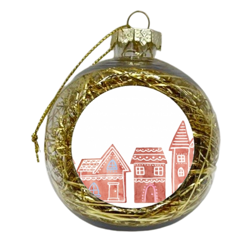 Gingerbread - xmas bauble by elena o'neill