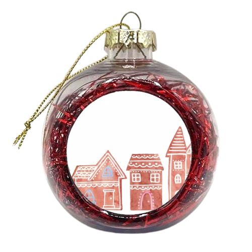 Gingerbread - xmas bauble by elena o'neill